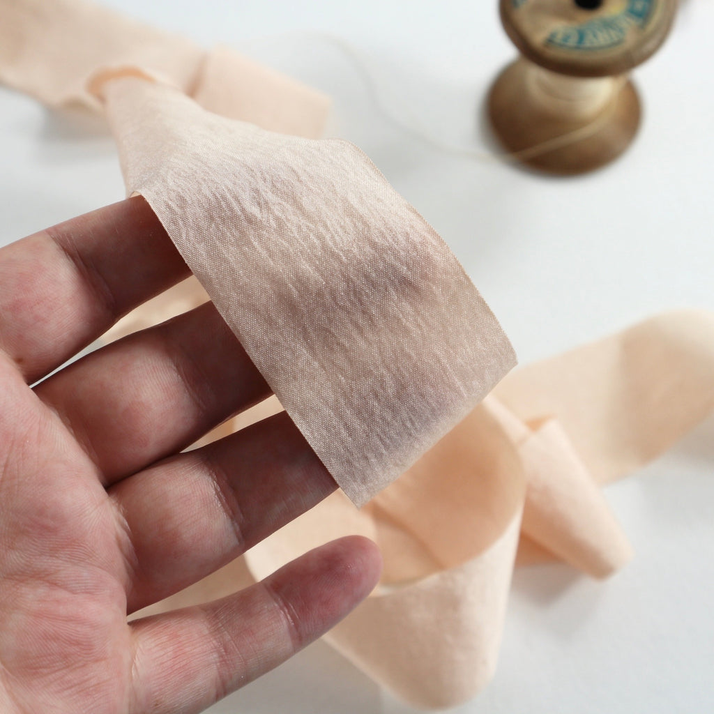 faux silk ribbon.