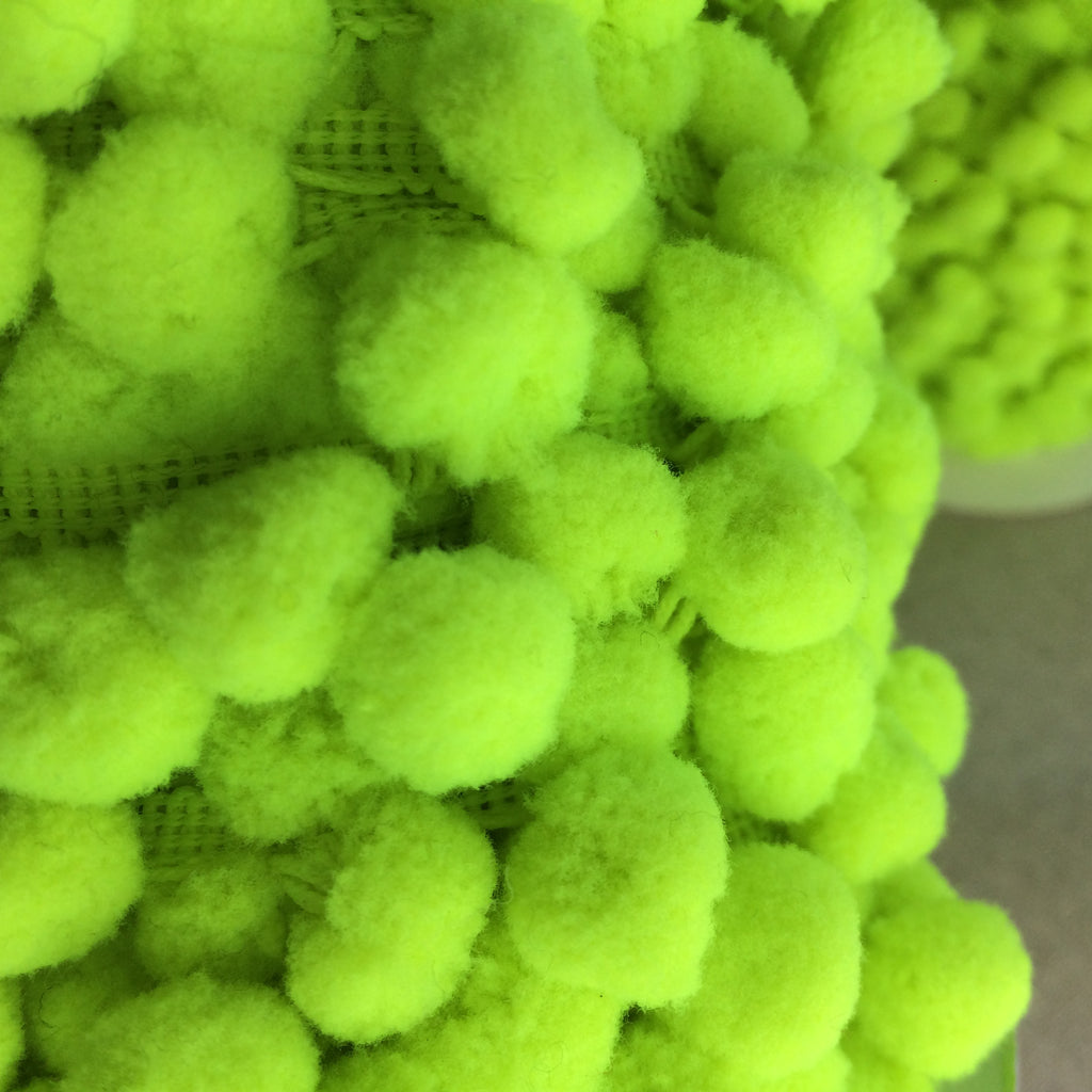 Neon Yellow - Lime Pom Pom Trim - StitchKits Crafts