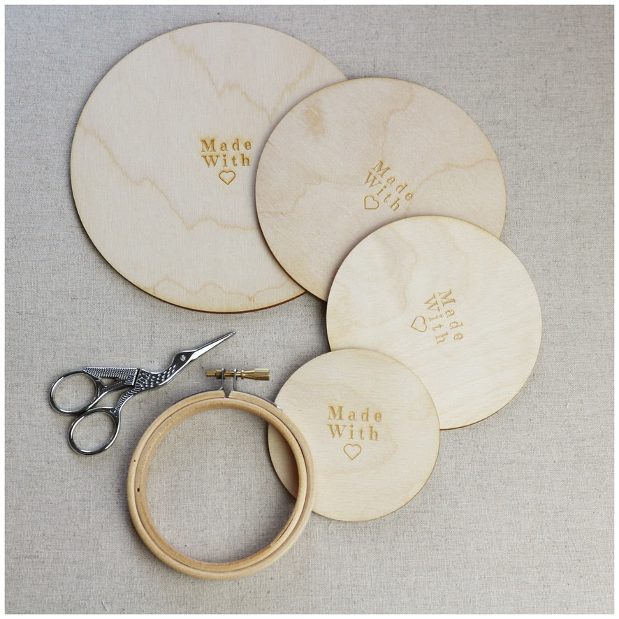 Wooden embroidery hoop backs for 12 inch hoops – StitchKits Crafts