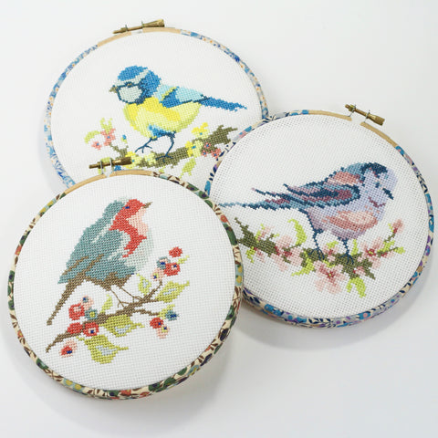 British Garden Bird Cross Stitch Kits