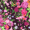 Colourful floral pattern on a dark background, Liberty print