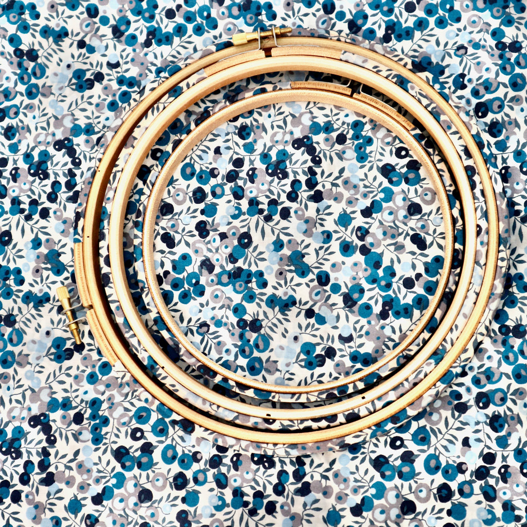 winter berry embroidery hoop frames