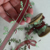 oak leaf green ribbon trim 