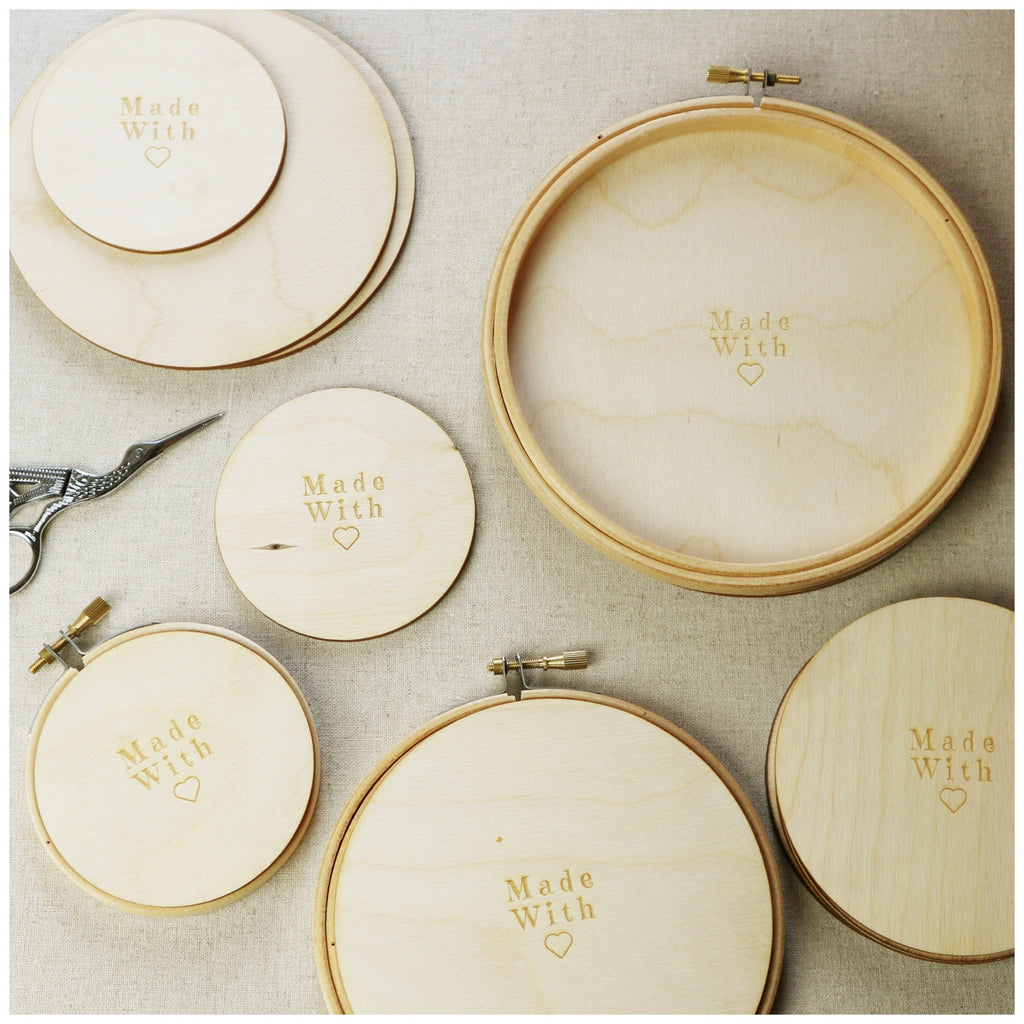 wooden embroidery hoop backs for all hoop sizes