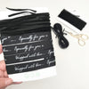 Black, luxury gift wrapping ribbons