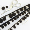 Black Pom Pom Trim - StitchKits Crafts