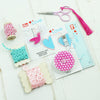 Christmas Gift ideas. Sewing Notions and Trimmings. Pink and Turquoise gift set