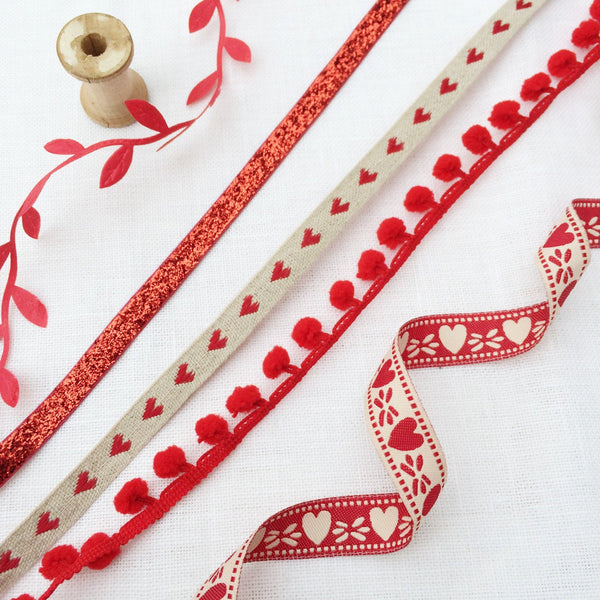 Vintage Valentine Lone Heart Ribbon collection – StitchKits Crafts