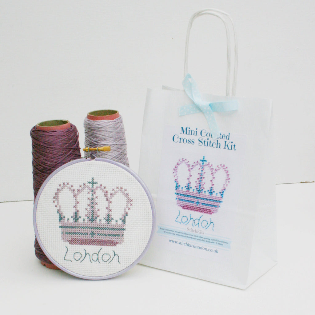 London Crown Cross Stitch Kit - StitchKits Crafts