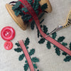 Holly Ribbon with Sheer Centre - StitchKits Crafts