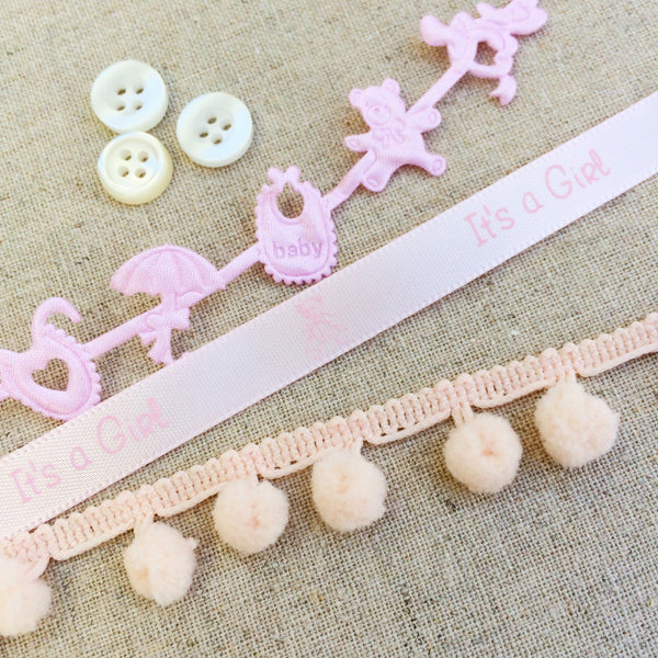 Pink Baby Ribbon Collection - StitchKits Crafts