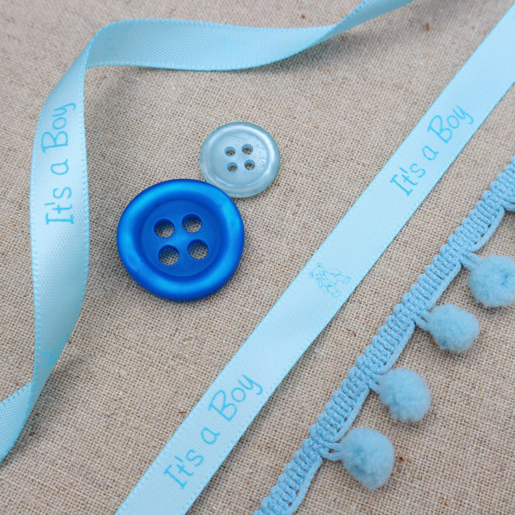 Blue Baby Ribbon Collection - StitchKits Crafts