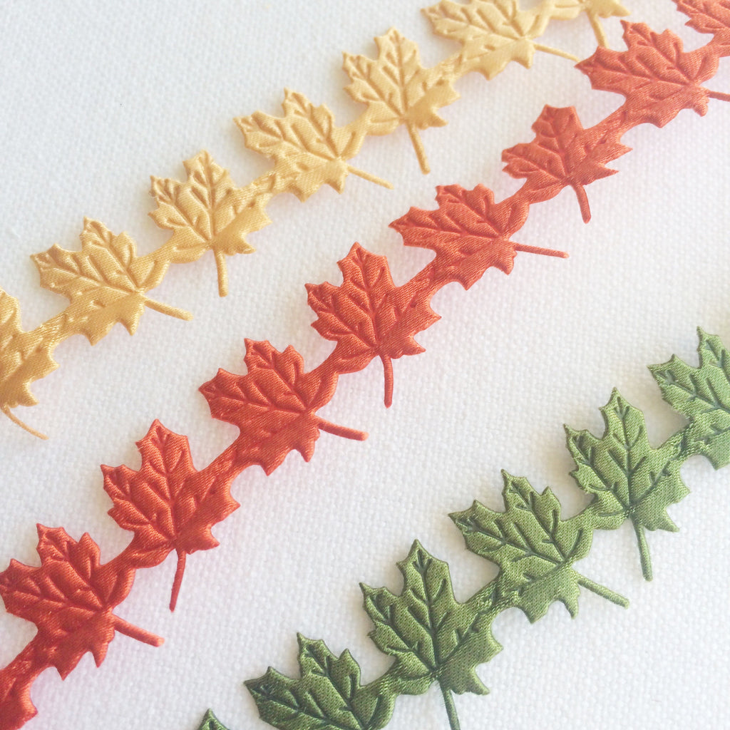 Maple Leaf Ribbon - StitchKits Crafts