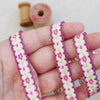 Pretty Flower Pink and Lime Ribbon Collection. - StitchKits Crafts