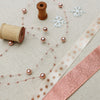 Rose Gold snowflake Ribbon Collection - StitchKits Crafts