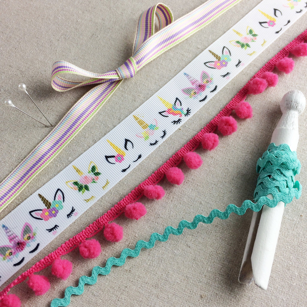 Sleepy Unicorn Ribbon Collection - StitchKits Crafts
