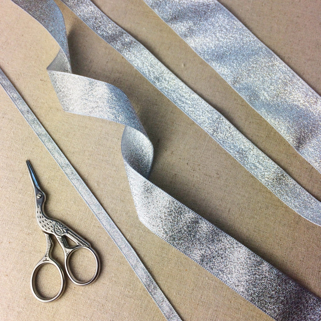 Silver Lame Ribbon Collection - StitchKits Crafts