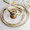 Floral Spring Green Fabric Tana Lawn Covered Embroidery Hoops - StitchKits Crafts