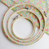 Bright Spring Floral Liberty Tana Lawn Fabric Wrapped Embroidery Hoops - StitchKits Crafts