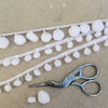 White Pom Pom Trim. - StitchKits Crafts