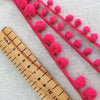 Raspberry Pink Pom Pom Trim - StitchKits Crafts
