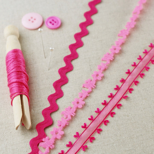 Pink Heart Ribbon Collection. - StitchKits Crafts