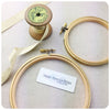 Metallic Gold Painted Embroidery Hoops - StitchKits Crafts