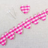 Jumbo Gingham Padded Heart Ribbon - StitchKits Crafts