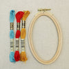 Small Vertical Oval Embroidery Hoop - StitchKits Crafts
