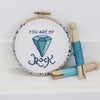 You Are My Rock, Wall Hanging Cross Stitch Kit - StitchKits Crafts