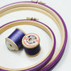 Purple Plum Painted Embroidery hoops - StitchKits Crafts