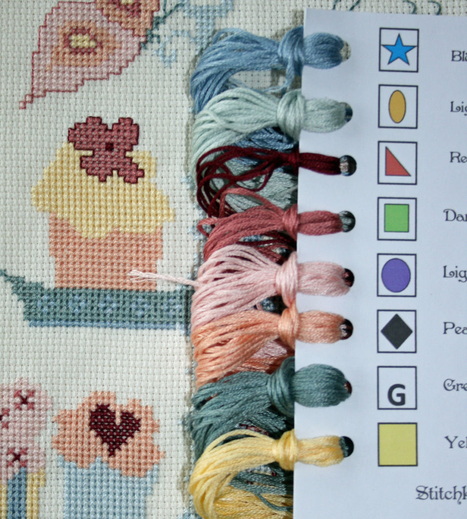 Butterfly Tea Room Cross Stitch Sampler Kit - StitchKits Crafts