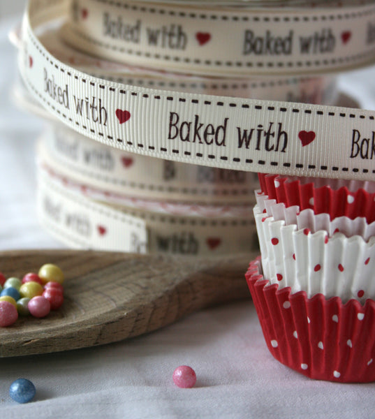 Baked with love ribbon - StitchKits Crafts