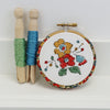 3 Inch Floral Cross Stitch Wall Hanging Kit. - StitchKits Crafts