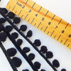 Black Pom Pom Trim - StitchKits Crafts